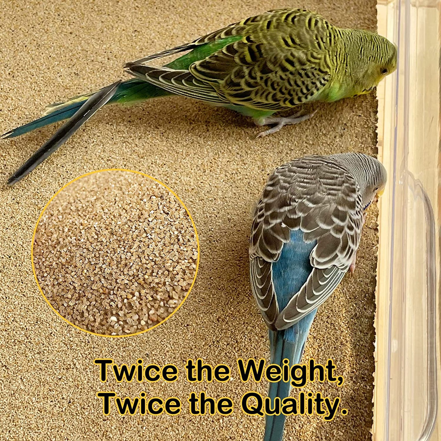 Bird Cage Liner 30-Pack 15” X 11” Gravel Paper for Bird Cage | Sand Sheets for Easier Cleaning and Bird Health