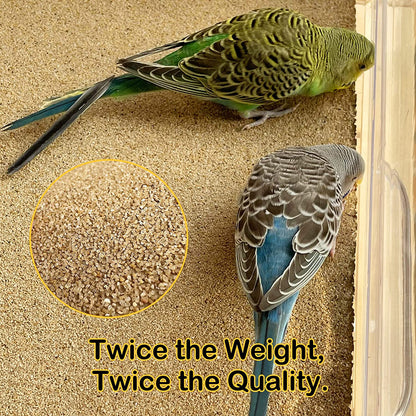 Bird Cage Liner 30-Pack 15” X 11” Gravel Paper for Bird Cage | Sand Sheets for Easier Cleaning and Bird Health