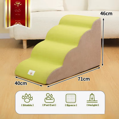 Pet Step Stair Dog/Cat Ramp Ladder Memory Foam Sponge Dogs Sofa Removable and Washable Training Pet Ramp Stairs Pet Supplies