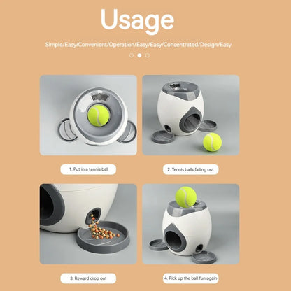 Dog Pet Interactive Toy Tennis Ball Launcher Automatic Throwing Training Reward Machine for Small and Medium Dogs Supplies