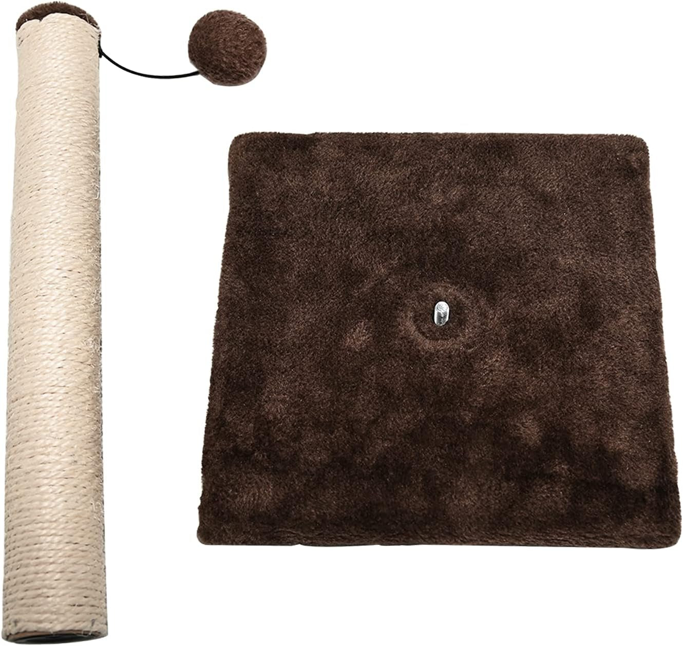 Ram® Large Cat Scratching Post Cat Tree Post Tree 40Cm Brown