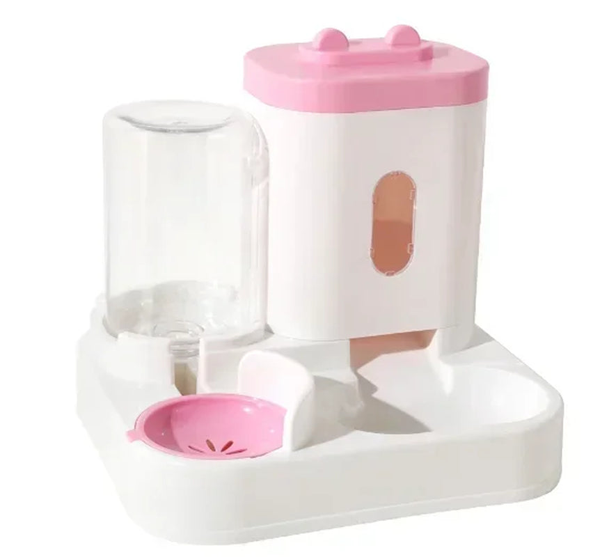 Cats Bowl 2 in 1 Water Bowls Water Dispenser Double Bowl Water Circulating