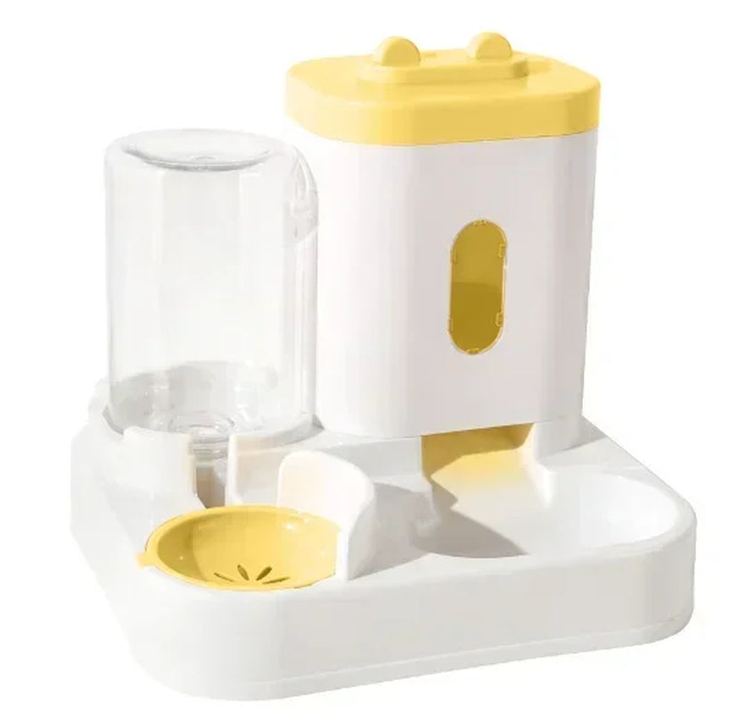 Cats Bowl 2 in 1 Water Bowls Water Dispenser Double Bowl Water Circulating