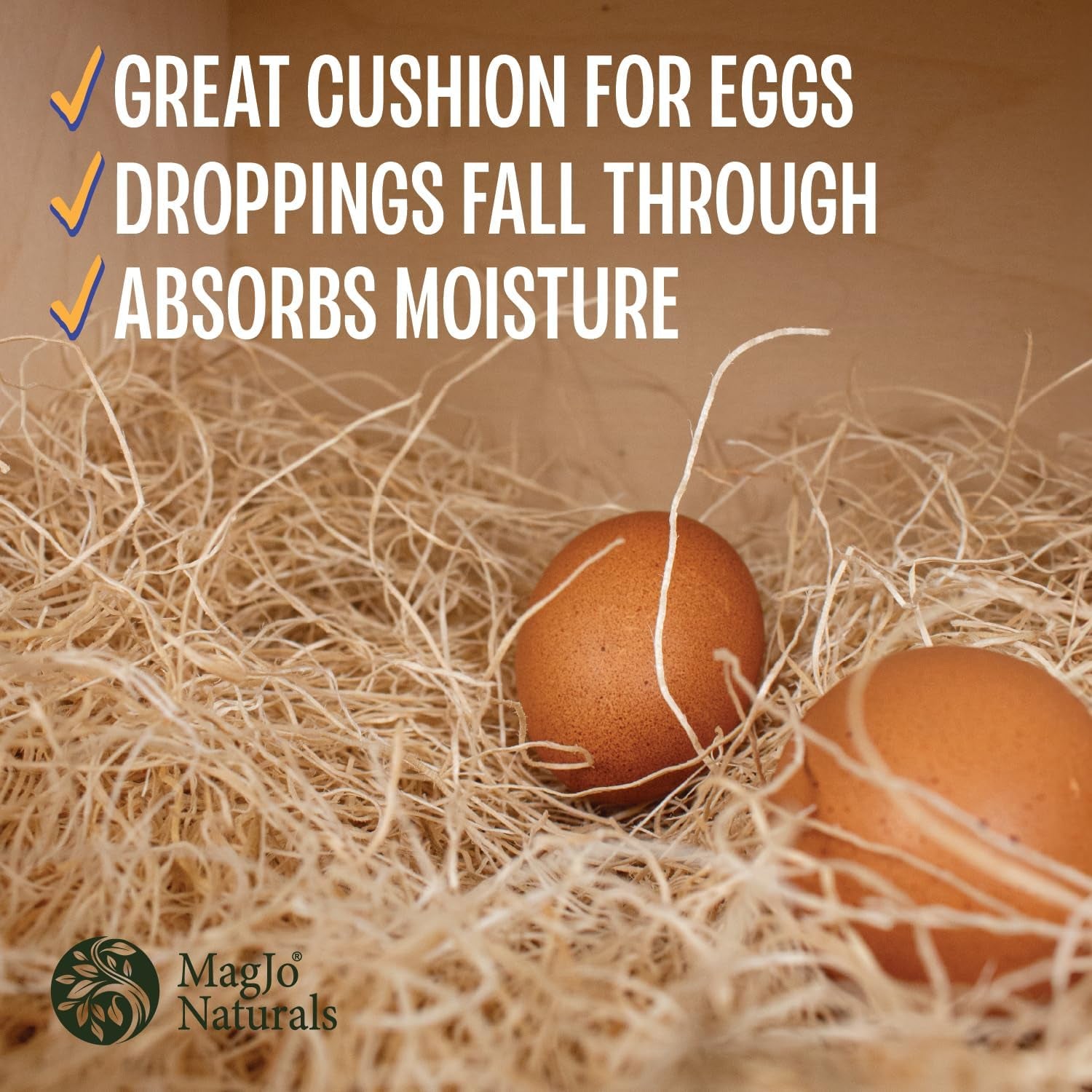 Aspen Nesting Pads for Chicken Coops - USA Grown Aspen Excelsior Nest Box Liners 13X13-12 Pack