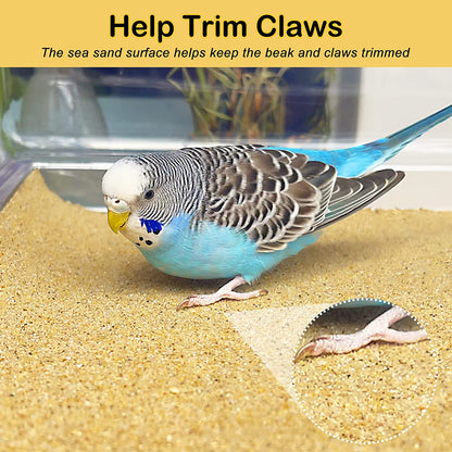 Bird Cage Liner 30-Pack 15” X 11” Gravel Paper for Bird Cage | Sand Sheets for Easier Cleaning and Bird Health