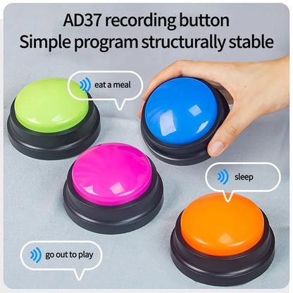 Dog Communication Buttons Voice Recording Button for Pet Training Buzzer 20 Second Record Playback Funny Gift for Talking Pet
