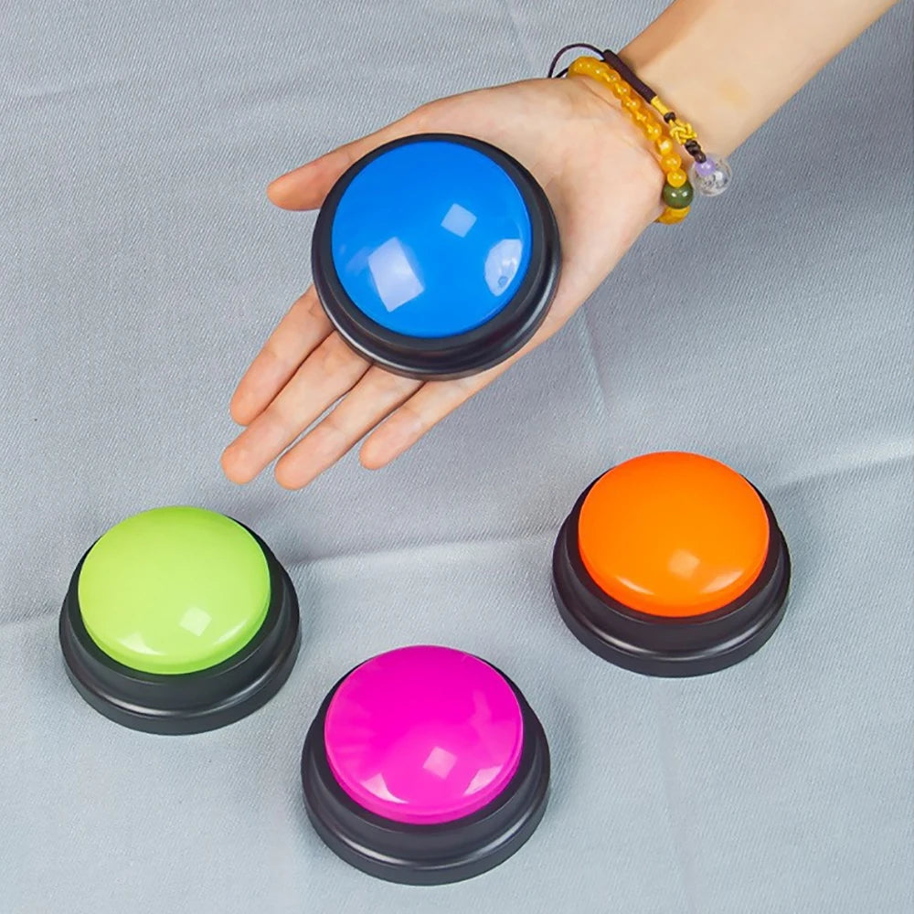Dog Communication Buttons Voice Recording Button for Pet Training Buzzer 20 Second Record Playback Funny Gift for Talking Pet